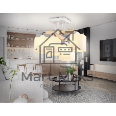 Светильник Ambrella light TR9512/4 WH/CH/FR белый/хром/белый матовый E27*4 max 40W D567*266