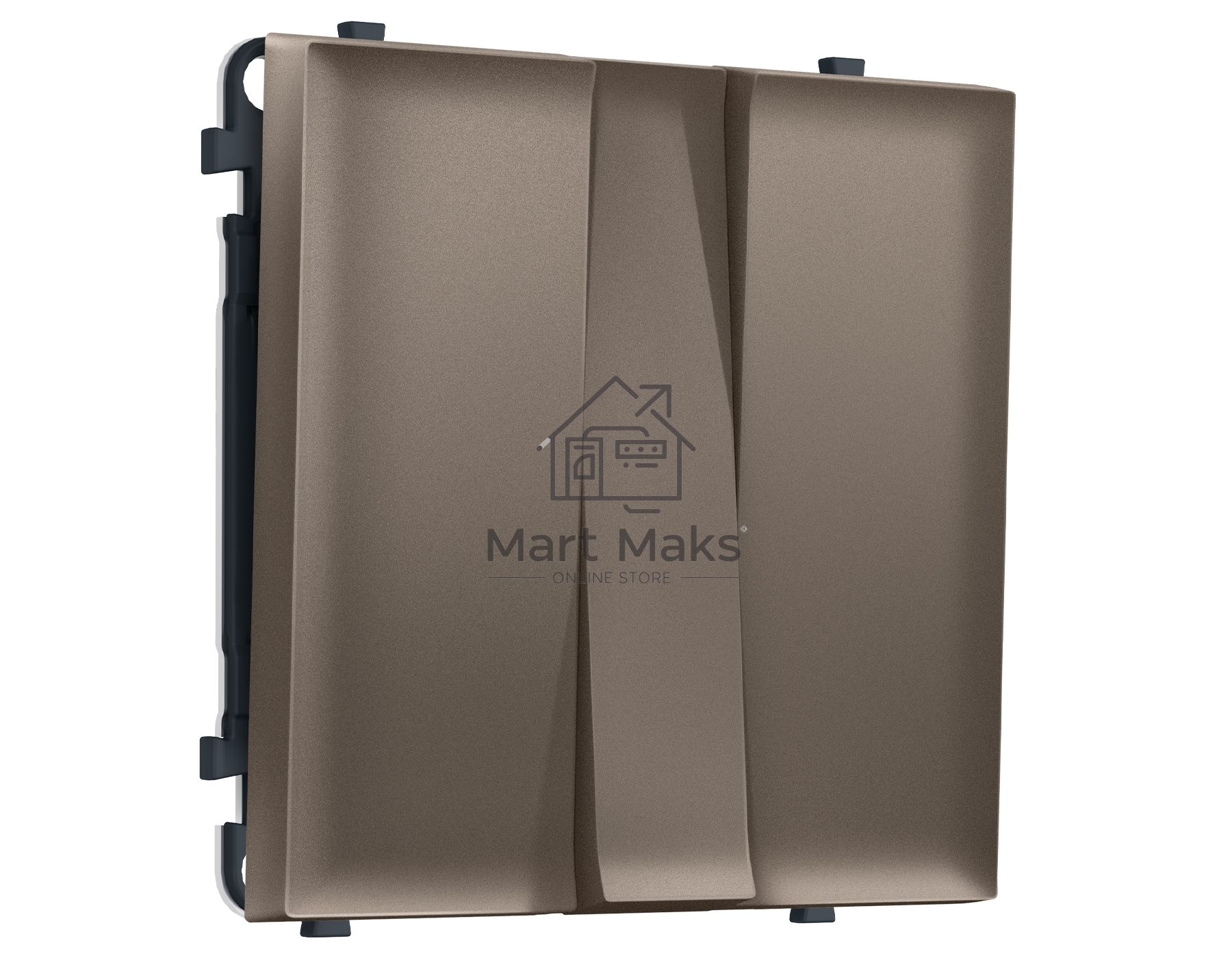 Комплект механизма 3-кл выключателя SIGMA Темная бронза матовый 10A-250V QUANT PRO (SP6350, PR133)