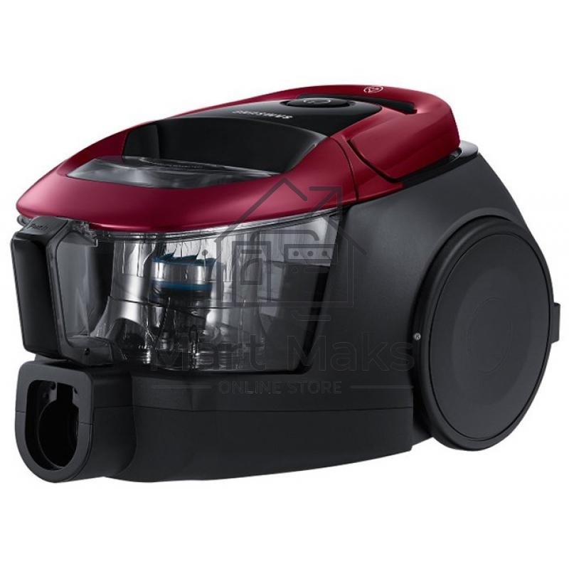 Пылесос Samsung VC18M31A0HP бордовый/черный, 380/1800 Вт, уборка сухая, пылесборник контейнер 2 л