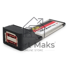 Контроллер eSATAII AgeStar as-eces2-s, Expresscard, порты: 2 х внешн. eSATAII (SILICON 3132 chip)