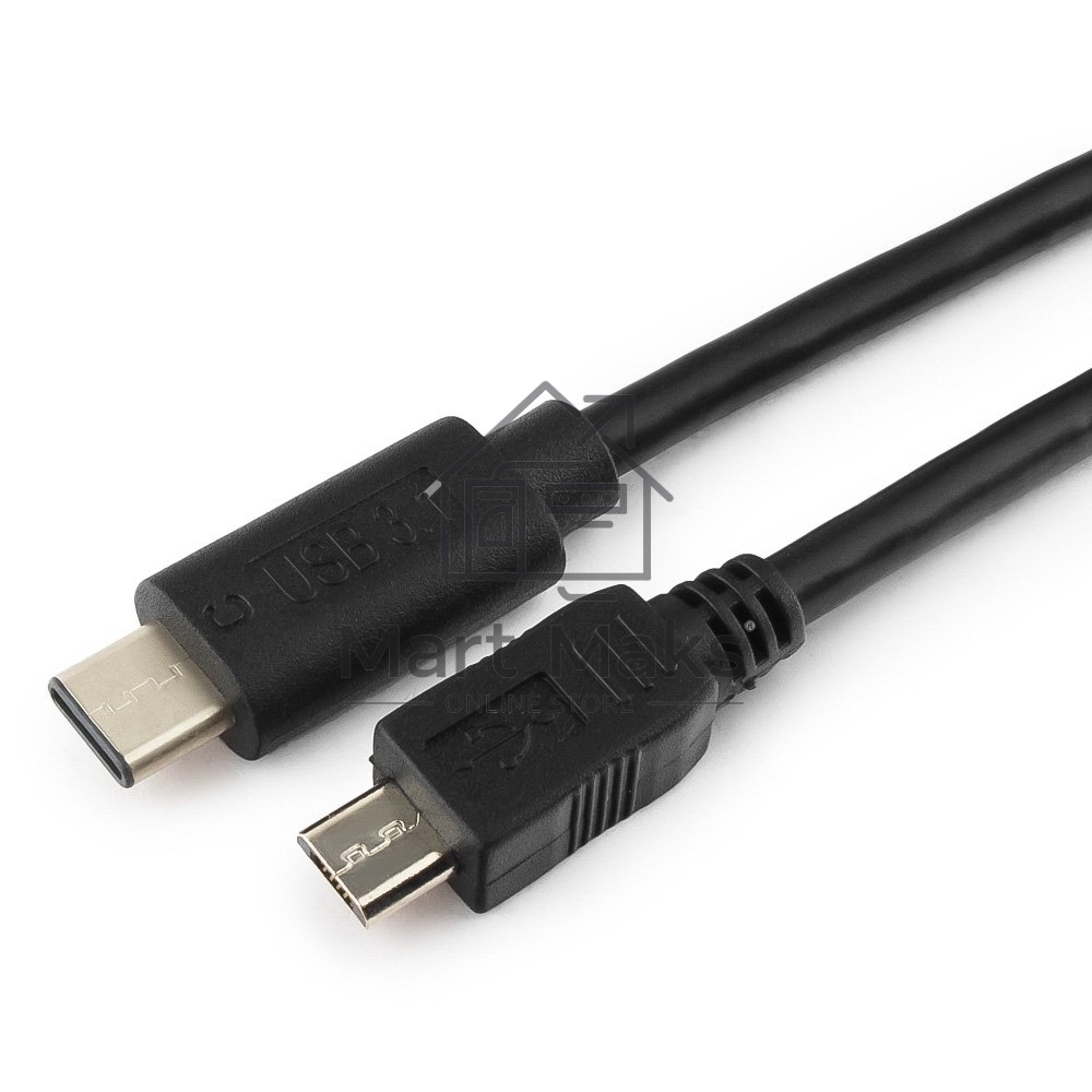 Кабель Cablexpert CCP-USB2-mBMCM-10 USB2.0 microBM/USB3.1TypeC, 3м, 