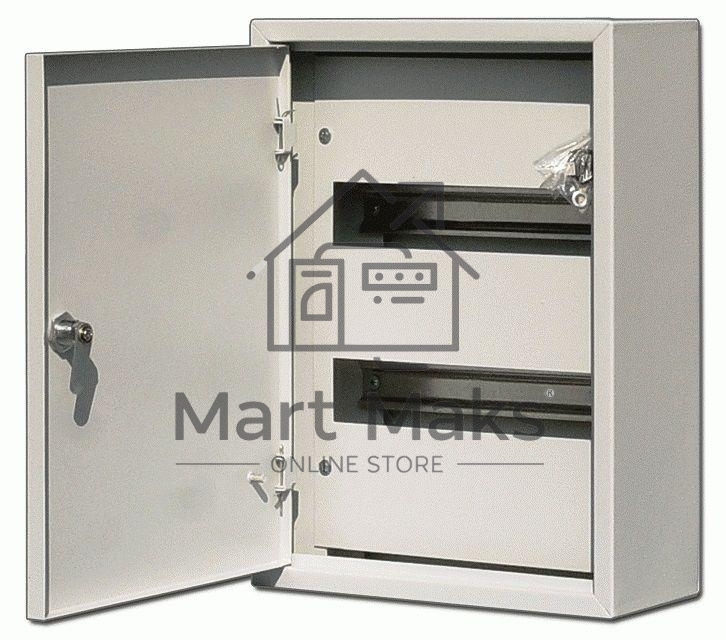 Корпус металлический навесной 400х300х120 24мод. IP31 ЩРН-24 DEKraft 30203DEK