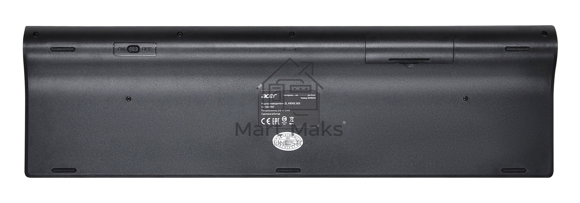 Комплект клавиатура и мышь Acer OKR030 [ZL.KBDEE.005] Combo wilreless USB slim черный