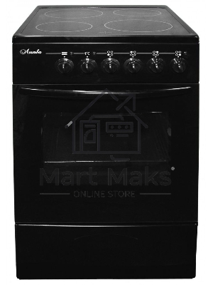 Плита электрическая Лысьва EF4011MK00 черный, конфорок 4 электрических, духовка 57 л, 50 см x 84 см x 60 см (без крышки)