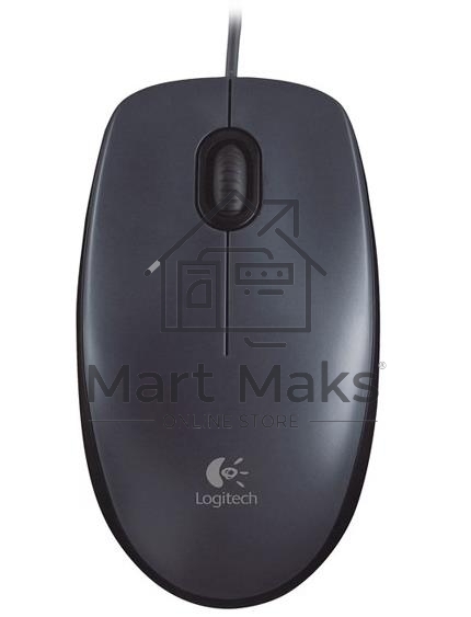 Мышь проводная Logitech M90 черный/серый, 1000 dpi, USB, кнопки - 3