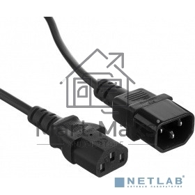 Кабель монитор-компьютер Exegate EP280621RUS (UPS->уст-во) ExeGate Power EC-1P (С13->С14) VDE-250V-3*0,5-CU, 6A, 1м