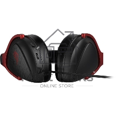 Гарнитура ASUS ROG Delta S Core чёрный-красный, проводная, 3.5 мм, съёмный микрофон, совместимость с PlayStation, Xbox