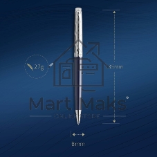 Ручка шариков. Waterman Hemisphere L`Essence du Bleu (CW2166470) LaqBlue CT M син. черн. подар.кор.