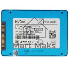 Накопитель SSD Netac N535S, 480Gb, SATA III, 2.5