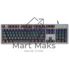 Клавиатура Oklick 970G Dark Knight проводная, USB Type-A, чёрный/серебристый