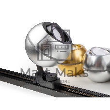 Светильник Ambrella light XT1103001 SSL/PBK серебро песок/черный полированный MR16 GU5.3 LED 3W 4200K (A2521, C1103, N7002)