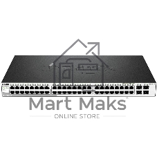 Коммутатор D-Link DGS-1210-52/F1A, 48×1 Гбит/с + 4×1 Гбит/с SFP, управляемый