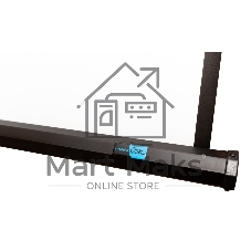 Экран Sakura 200x200 см TriScreen 1:1 напольный рулонный белый 111' Matt White (MW), черный корпус