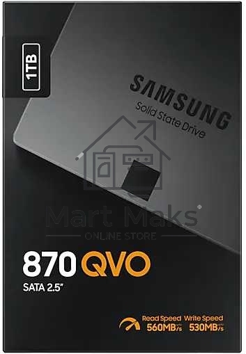 Накопитель SSD Samsung 870 QVO, 1TB, SATA III, 2.5