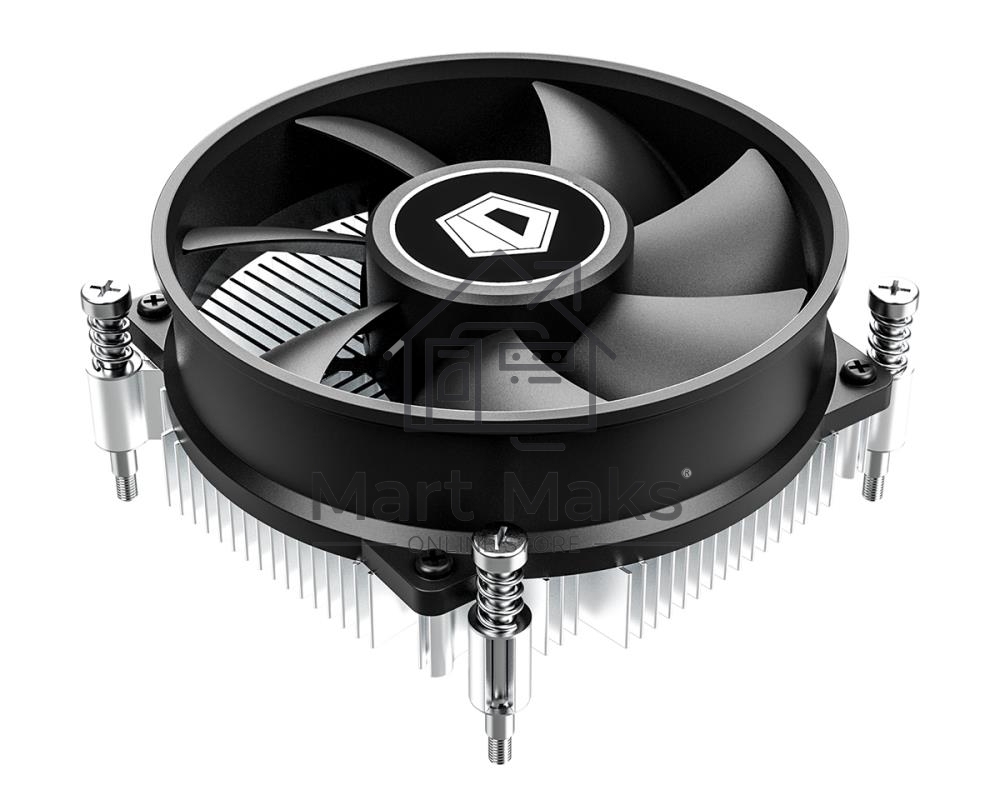 Кулер ID-COOLING DK-17 PWM серебристый/черный 92мм алюминий 2200rpm 26db 4-pin 65W 42мм