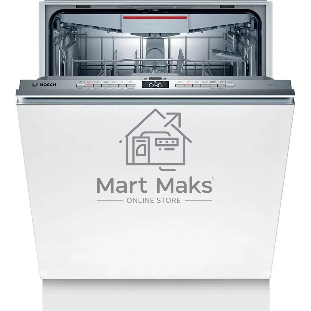 Встраиваемая посудомоечная машина Bosch SMV4HVX32E, серебристый, 59.8 см, 13 компл., 46 дБ, класс E