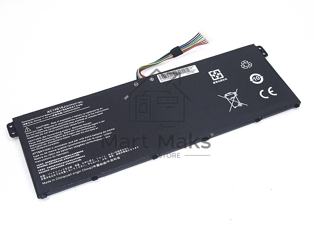 Аккумуляторная батарея для ноутбука Acer Chromebook 13 CB5-311 11.4V 2600mAh OEM