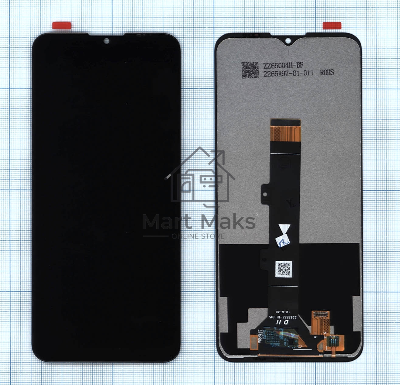 Дисплей для Motorola G30 черный