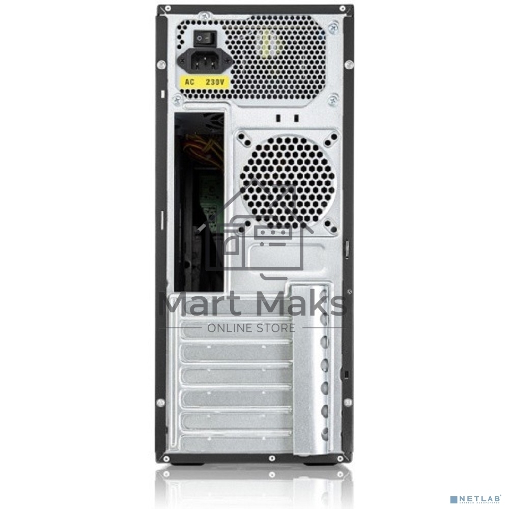 Компьютерный корпус c блоком питания 500 Ватт Case Foxline FL-301, ATX, 1x5.25EXT, 1x3.5EXT, 4x3.5INT, 4xUSB2.0, HDA, w/o FAN, w/500W ATX PSU, w/1.2m EU pwr cord