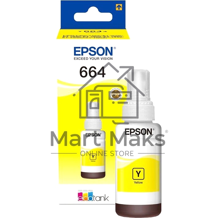 Чернила для EPSON C13T66444A Epson L100 (yellow) 70 мл