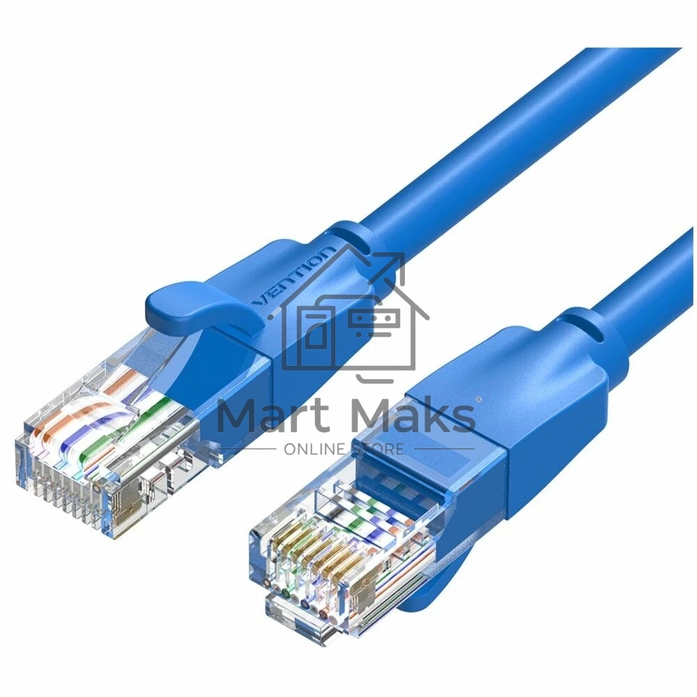 Патч-корд Vention прямой UTP cat.6, RJ45 - 1,5м. синий