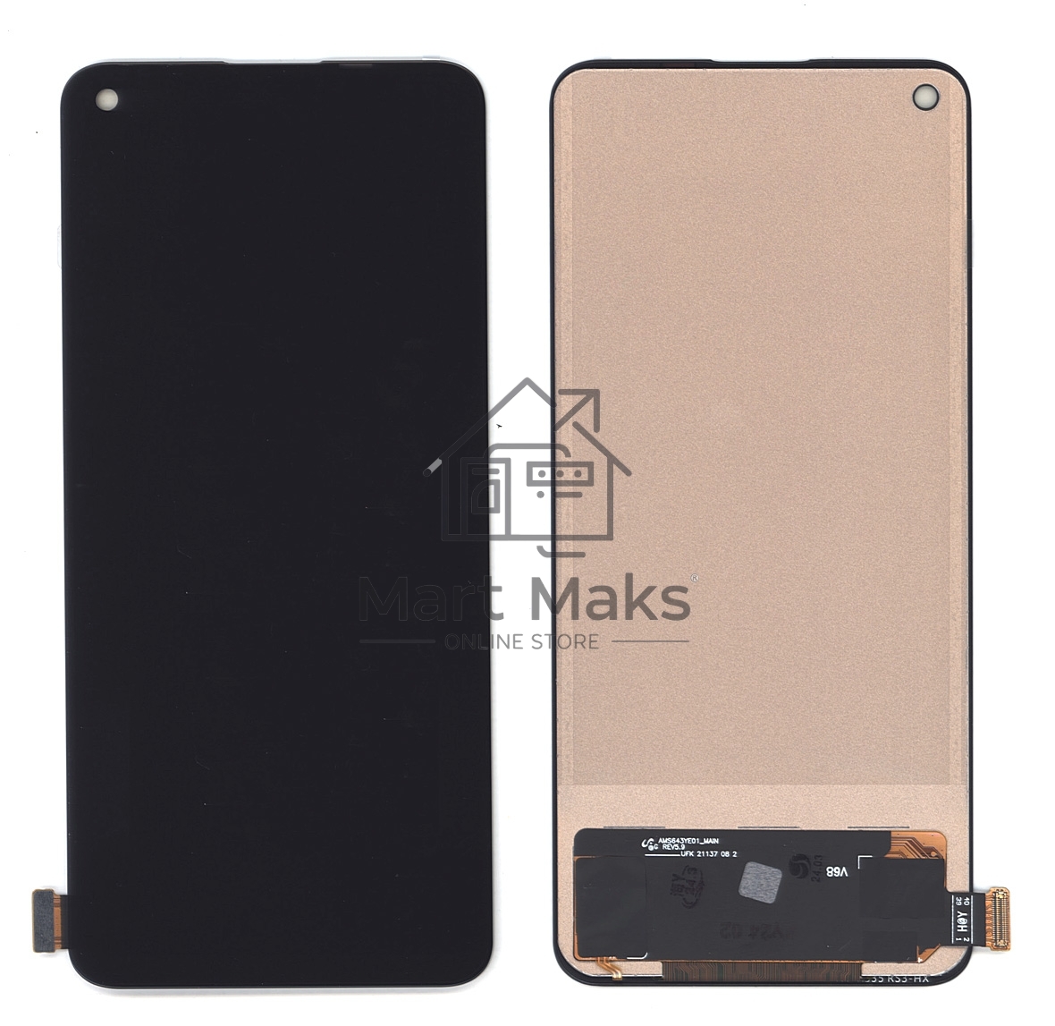 Дисплей для OnePlus Nord 2T в сборе с тачскрином TFT черный