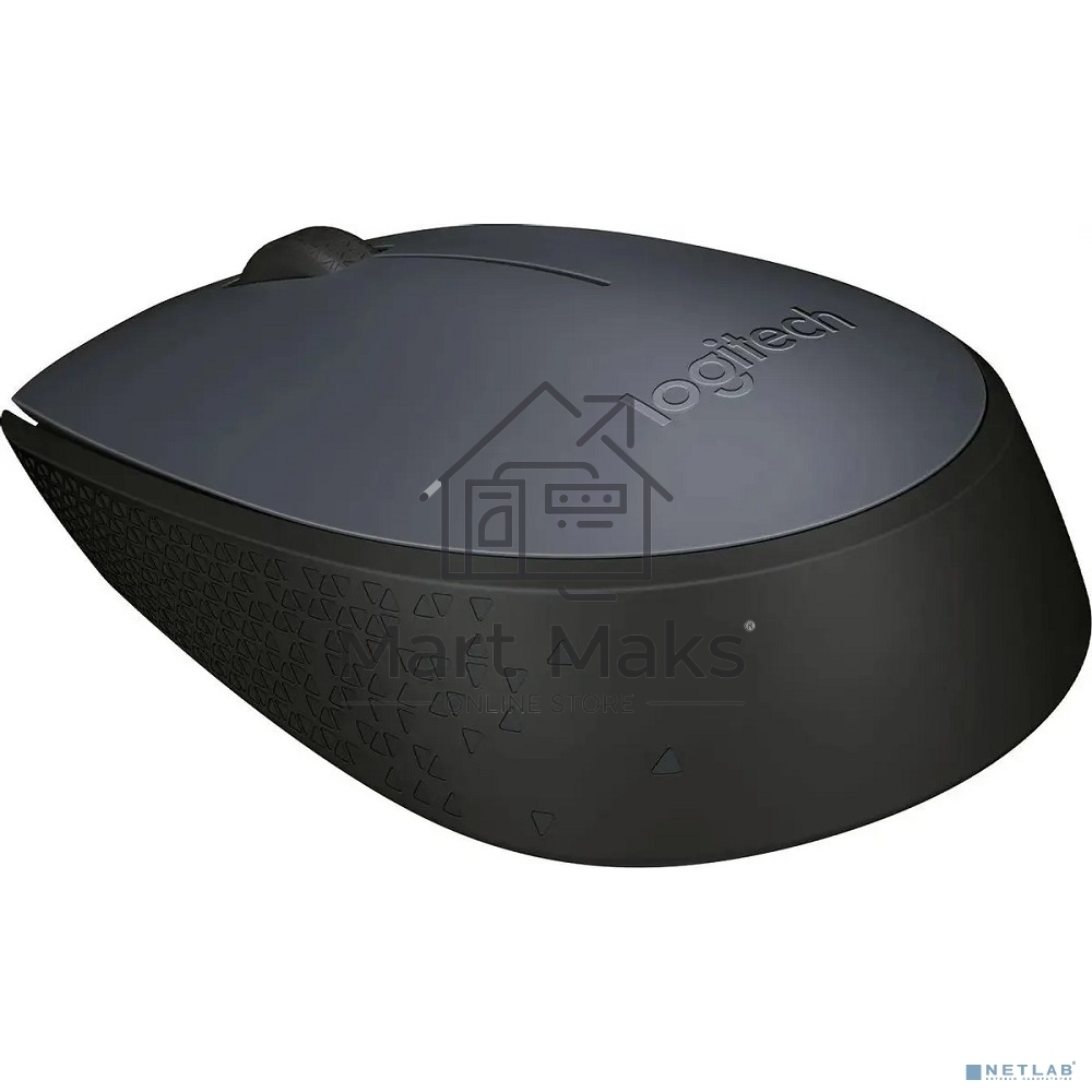 Мышь беспроводная Logitech M170 черный/темно-серый, 1000 dpi, радиоканал, USB, кнопки - 3