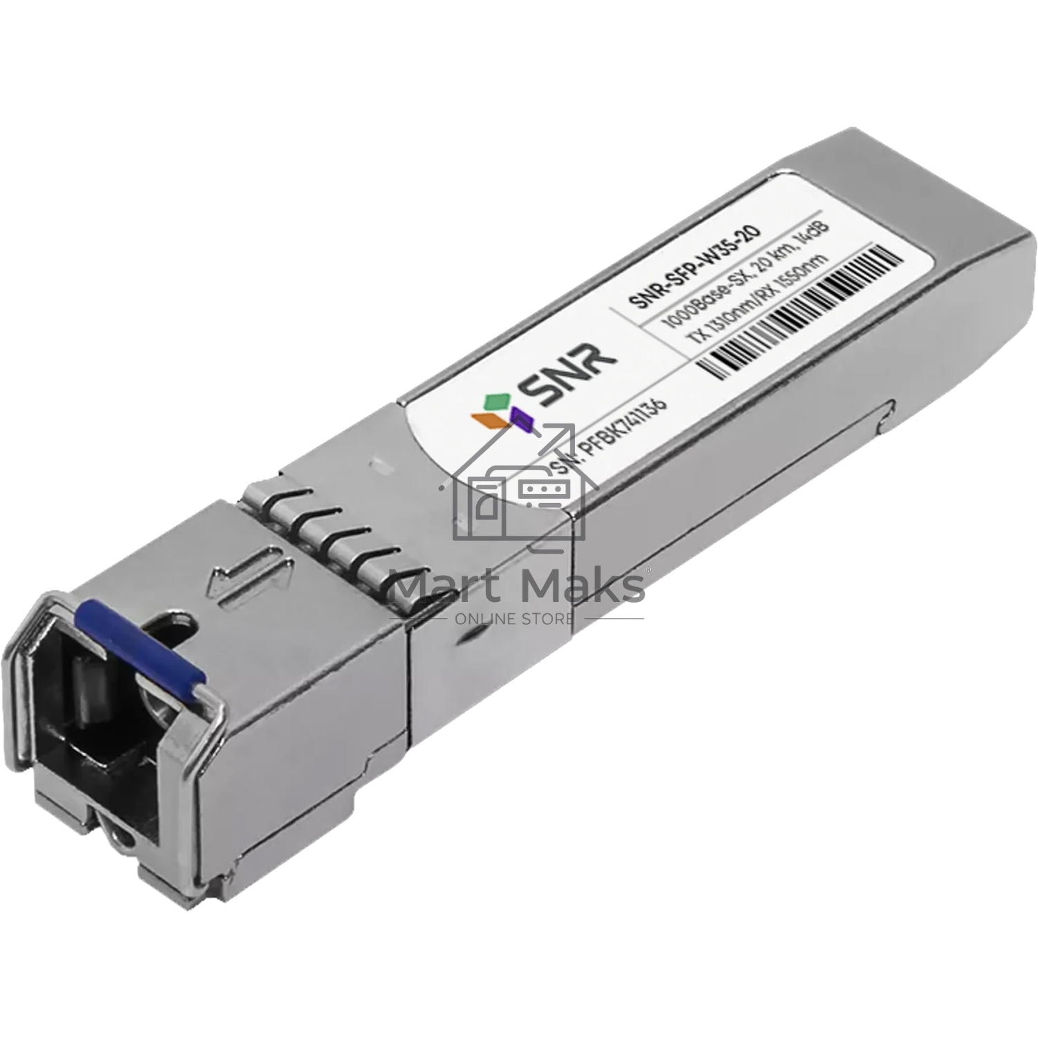 Модуль SNR SFP WDM, дальность до 20км (14dB), 1310нм LC