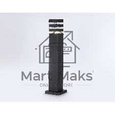 Светильник Ambrella light ST2582 BK/CL черный/прозрачный IP54 E27 max 40W 90*90*630