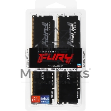 Оперативная память Kingston Fury Beast, DDR5, 64GB (2x32GB), 5600 MHz, CL40, с радиатором, чёрный