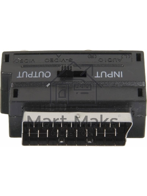 Адаптер аудио-видео Ningbo SCART (m)/3хRCA (f)/S-VIDEO (f) черный