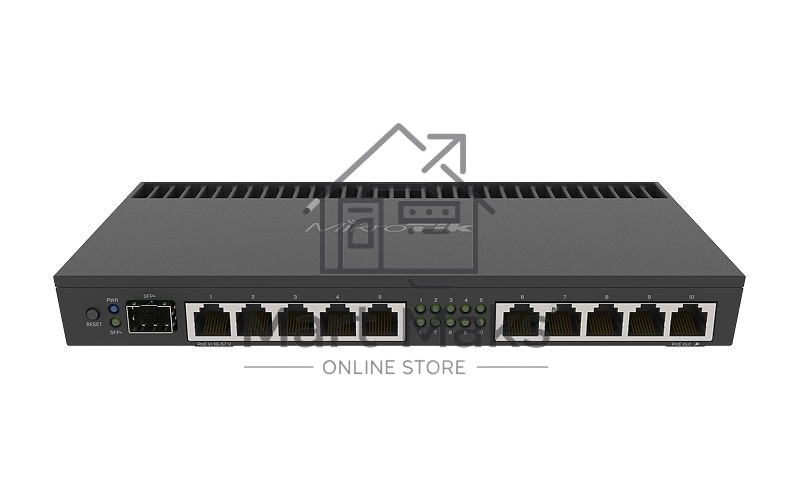 Маршрутизатор 1000M 10PORT 1SFP+ RB4011IGS+RM MIKROTIK