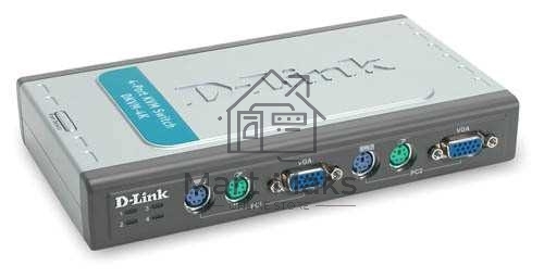 Переключатель KVM D-link DKVM-4K/B3A 4-портовый KVM-переключатель с портами VGA и PS/2