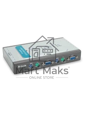 Переключатель KVM D-link DKVM-4K/B3A 4-портовый KVM-переключатель с портами VGA и PS/2