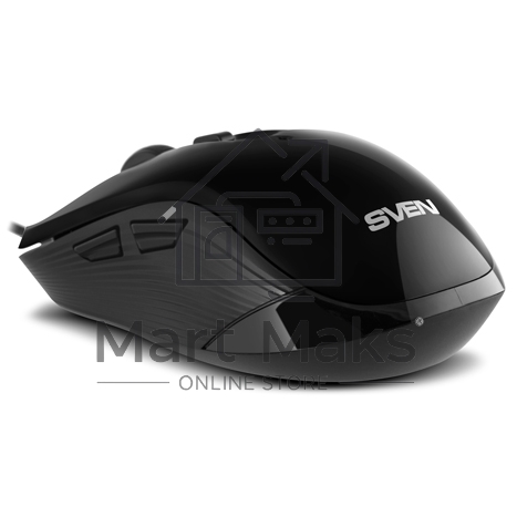 Мышь проводная SVEN RX-520S черный, 3200 dpi, USB, кнопки - 6