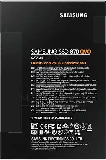 Накопитель SSD Samsung 870 QVO, 1TB, SATA III, 2.5