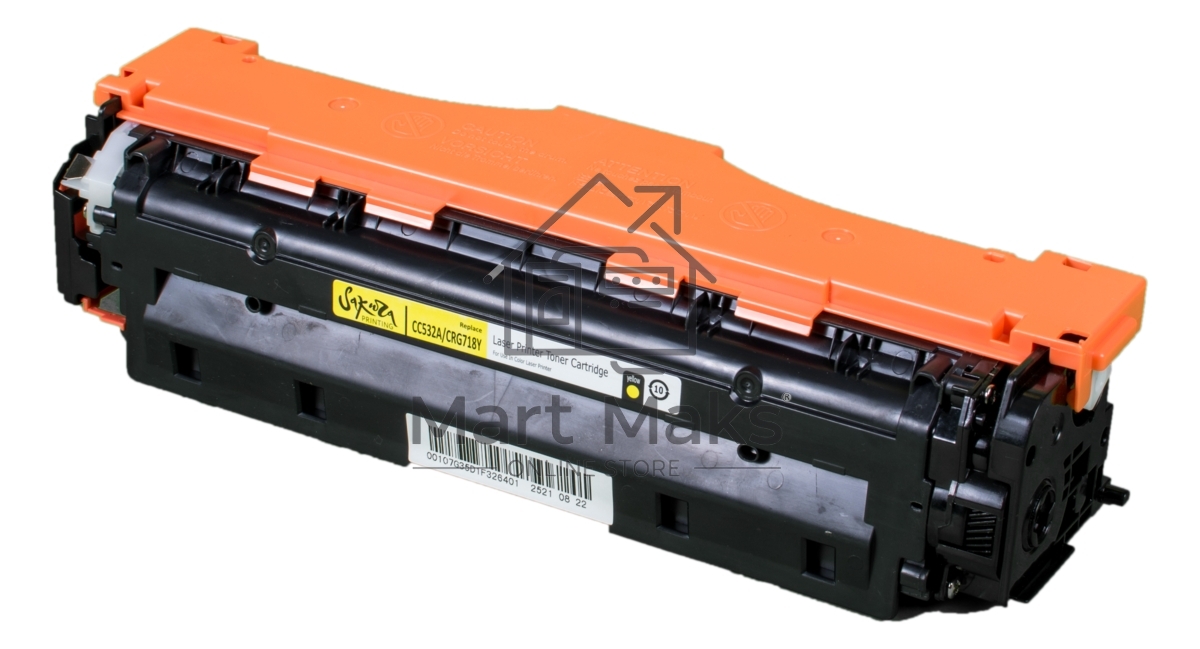 Картридж лазерный Sakura CC532A для HPColor LaserJet CM2320fxiMFP/CM2320nMFP/CM2320nfMFP/CP2025/CP2025n/CP2025dn/CP2025x, Canon LBP 7200/7200cn/iC MF8330/8350Cdn, желтый, 2800 к.