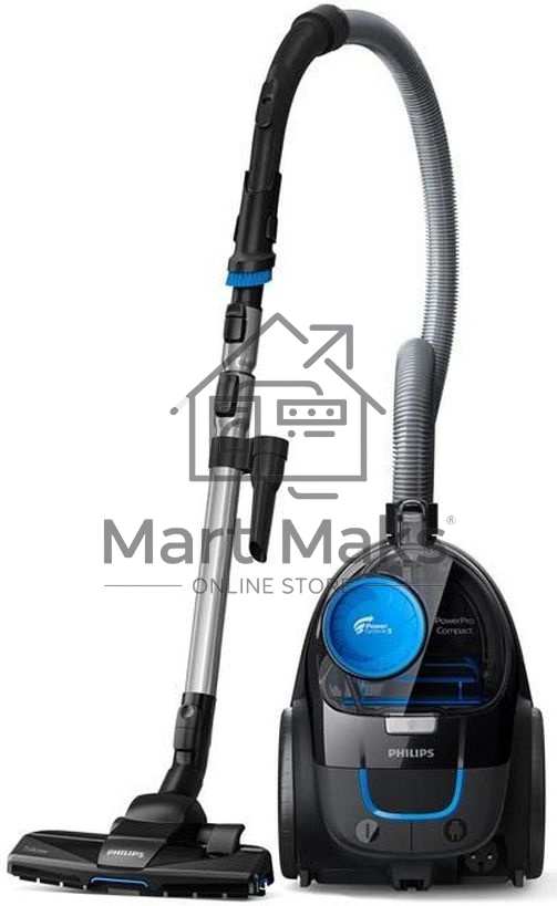 Пылесос Philips FC9331/09 черный/синий, 237/900 Вт, уборка сухая, пылесборник контейнер 1.5 л