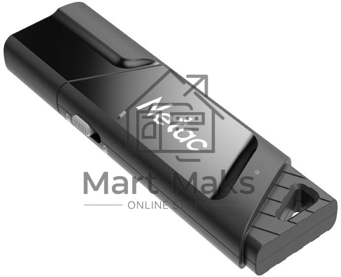 Флешка USB R/W R/W Netac U336S NT03U336S-064G-30BK, 64Gb, USB3.0, пластиковая с защитой от записи