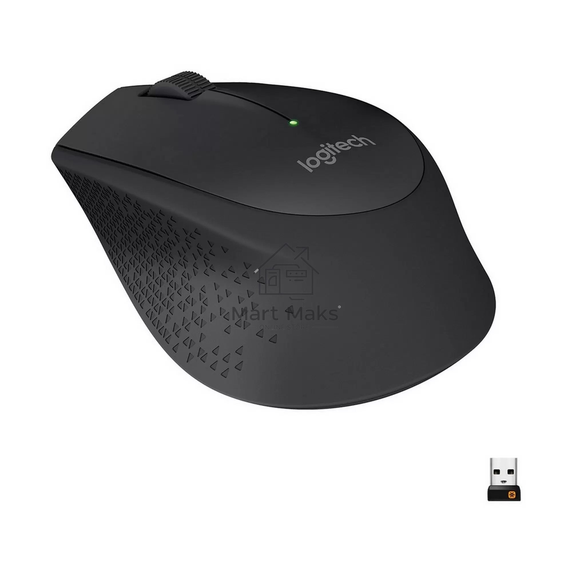 Мышь беспроводная Logitech M280 черный, 1000 dpi, радиоканал, USB, кнопки - 3