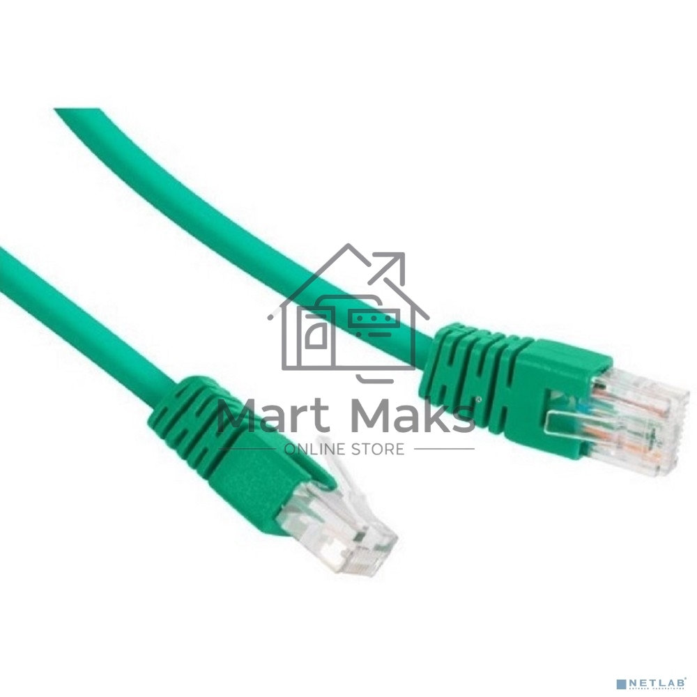 Патч-корд UTP Cablexpert кат.5e 0.25м, литой, многожильный (зелёный)