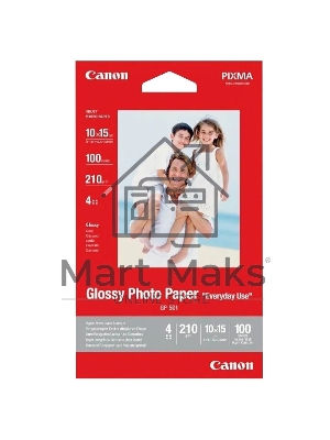 Фотобумага CANONГлянцевая, 210г/м2, A6 (10X15), 100 л.
