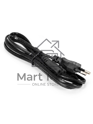 Кабель питания ноутбуков, аудио/видео ExeGate Special PCN-1,5S (Евровилка CEE7/16->C7, 2*0.5мм2, CCA, черный, 1.5м)