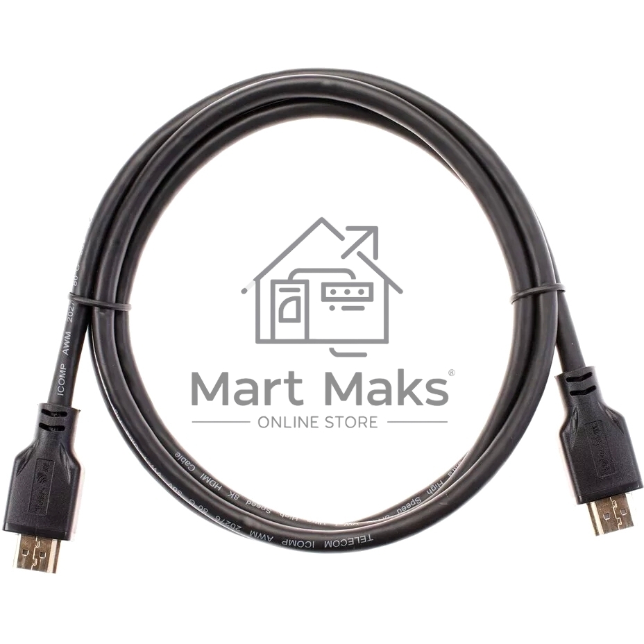 Кабель HDMI 19M/M,ver. 2.1, 8K@60 Hz 1.5m Telecom/VCOM <TCG255-1.5M>