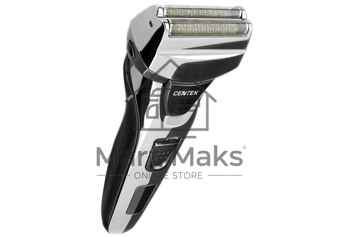 Бритва Centek CT-2174 (черн/хром) cеточная, плавающая головка, триммер, LED