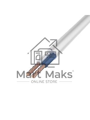 Провод соединительный ПВС 2x1,0 мм², белый, длина 20 метров, ГОСТ 7399-97 Rexant