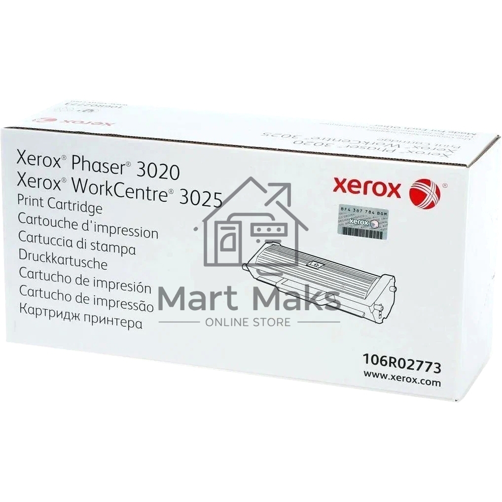 Картридж лазерный Xerox 106R02773 черный для Xerox Phaser 3020/WC 3025 (1500 стр)(Channels)