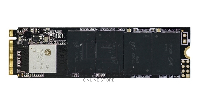 Накопитель SSD KingSpec NE-256, 256Gb, M.2 2280, PCIe 3.0 x4, NVMe, R/W 2000/1300