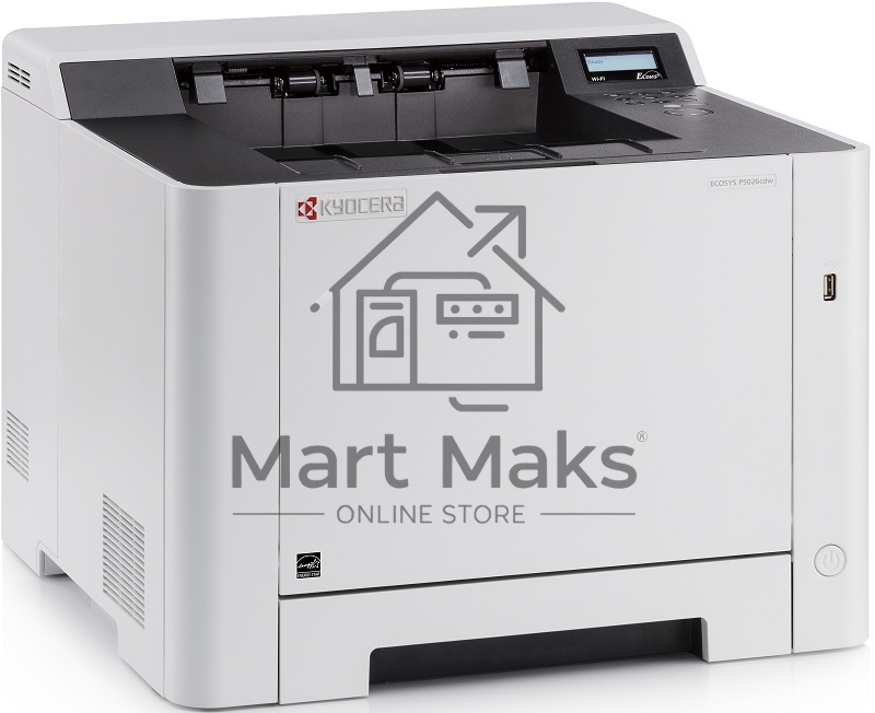 Принтер лазерный Kyocera Ecosys P5026cdw (1102RB3NL0), A4, цветной, печ. до 26 стр/мин., 1200 x 1200 dpi, USB, RJ-45, Wi-Fi, Air Print, Mopria