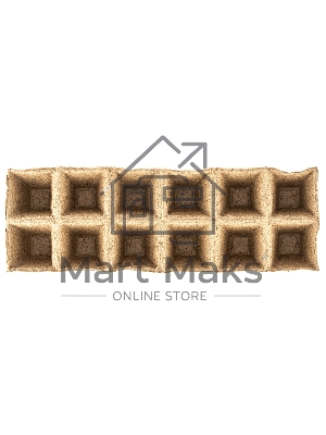 Кассета для рассады, 310х100х50 мм, 12 ячеек, торфяная, 3 шт. Россия